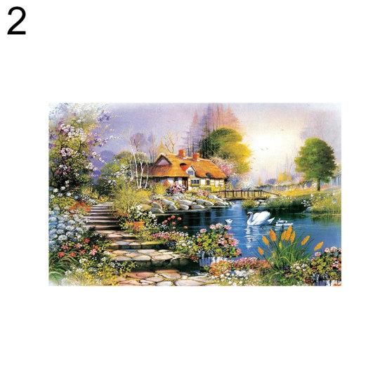 Caihezhi 1000 шт., пазл для взрослых и детей, головоломка, дерево, река, пейзаж, декомпрессионная игра, игрушка в подарок