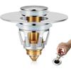 Universal Bathroom Sink Stopper,Basin Pop Up Bathroom Drain Stopper, with Hair Catcher Anti Clogging Bathroom Sink Drain Strainer