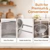 Lightweight Mesh Round Sifter 304 Stainless Steel Food Strainer  Cheesecake Pizza Bread
