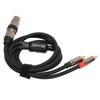 Разветвитель кабеля XLR Female на двойной RCA Male Y, позолоченный разъем XLR Female 3 Pin на двойной RCA Male стерео