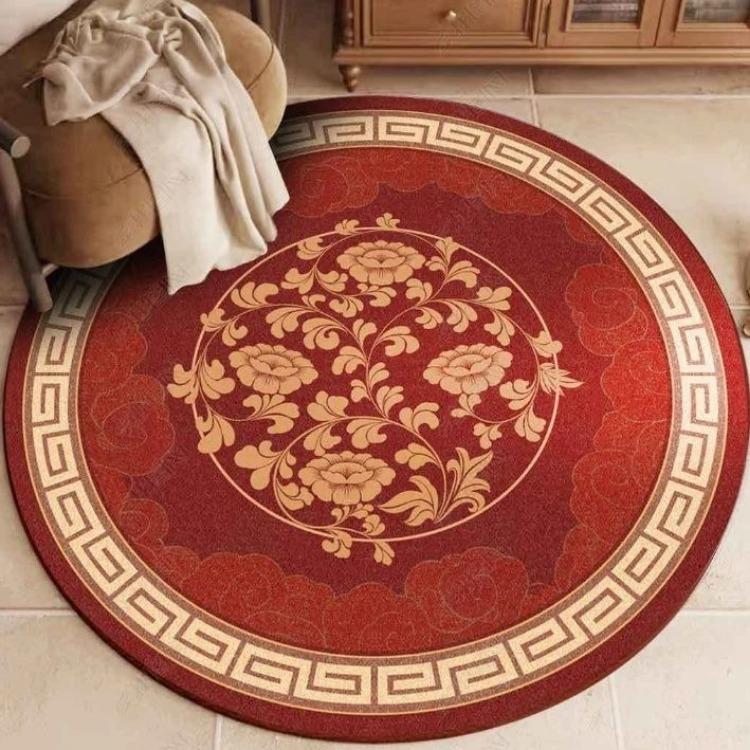 Американский богемный круглый ковер гостиная диван журнальный столик кабинет спальня прикроватный коврик подвесная корзина кресло-качалка коврик