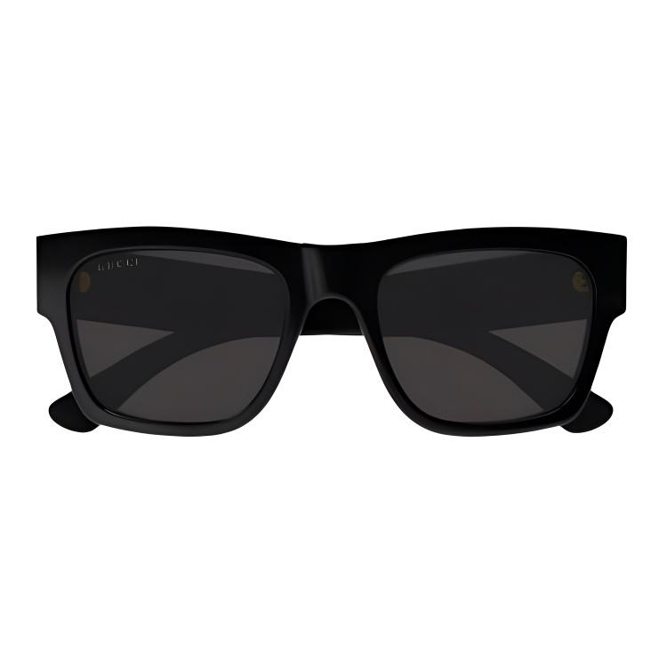 Gucci Logo Design Acetate Square Sunglasses Unisex sunglasses Black GG1793S001