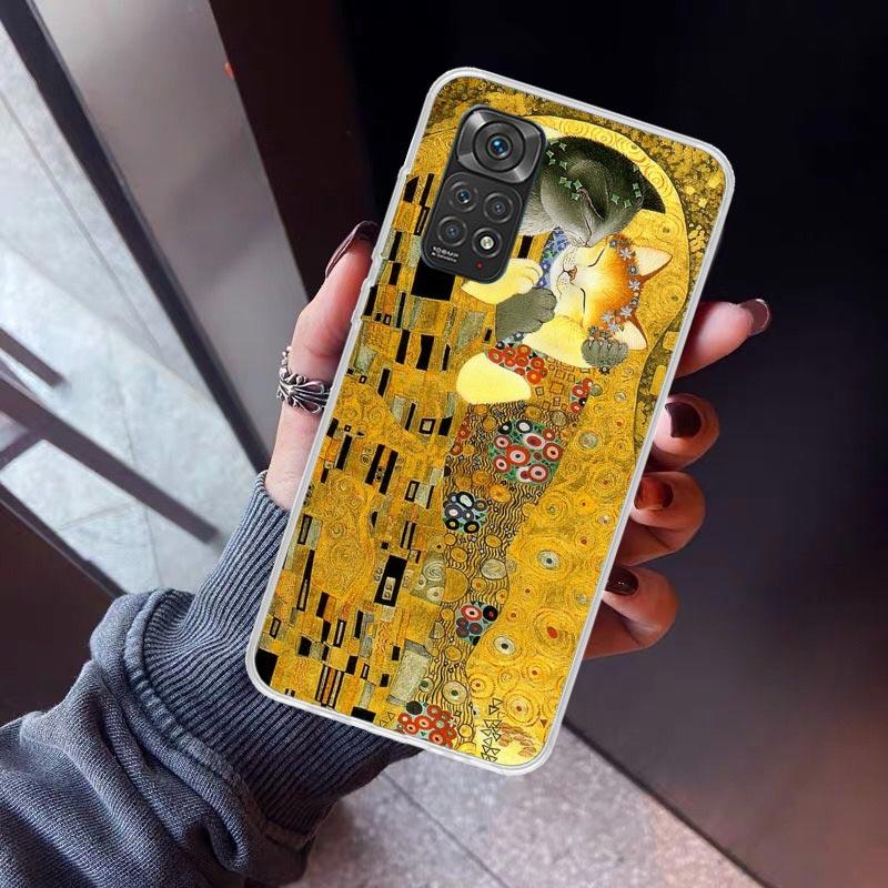 Чехол для телефона с дизайном «Поцелуй» Густава Климта Для Xiaomi Redmi Note 15 14 14S 13 12S 12 Pro Plus 11S 11 10S 10 4G Cover 11E 11T 5G Печать