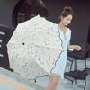 Hot Sale Portable Folding Rain Windproof Umbrella Men Rain Black Paint Anti-UV Sun/Rain Umbrella Female Parasol Umbrella