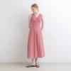 Wednesday Delight Wd_Red Check V-Neck Dress