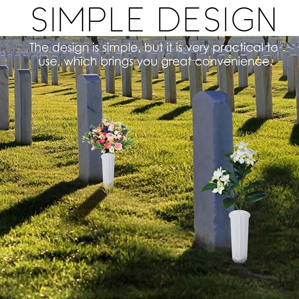 Искусственная ваза, Т-образная ваза, съемная пластиковая ваза, ваза для кладбища с шипами, ваза для газона
