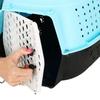 Cage de transport pour animaux - SPRINGOS® - 48 x 28 x 33 cm - Plastique - Bleu - 1,1 kg