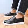 Мягкая обувь слипоны с плоским круглым носком для мужчин, повседневная, классическая, оригинальная, модная, 2025, обычная, роскошная, распродажа, легитимная кожаная обувь для мужчин
