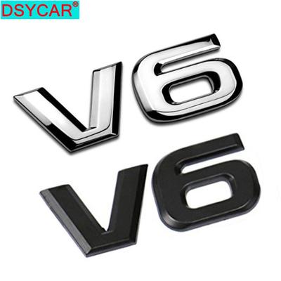 DSYCAR 1 шт. модный 3D металлический V6 дисплей двигателя автомобиля наклейка эмблема значок для автомобилей декоративные аксессуары