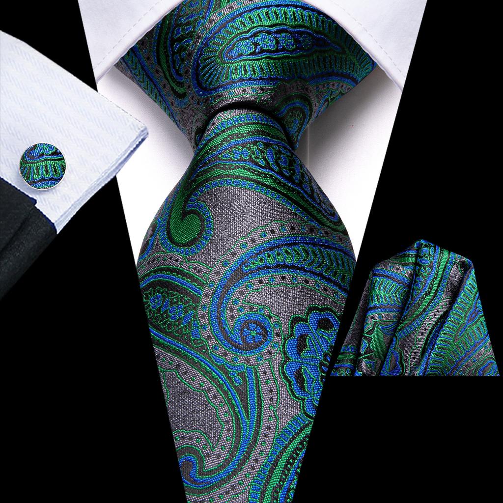 Hi-Tie Мужские полосатые галстуки, светлые шелковые галстуки, комплект галстуков в равные полосы