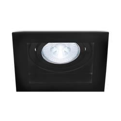 Lot de 10 Supports de spots Beta R4 carré noir MR16 GU10/GU5.3