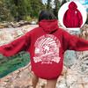 2026 Winter Unisex Hoodie Graphic Print Loose Fit Streetwear Sweatshirt