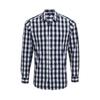 Premier Mens Mulligan Checked Cotton Long-Sleeved Shirt