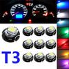 10Pcs 12V T3 3528 Smd Led Car Gauge Dashboard Cluster Bulb Lights Lamp Indicator