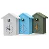 Accurate Bird House Clock House Shape Wall Art Modern Design Cuckoo Chime  Garden