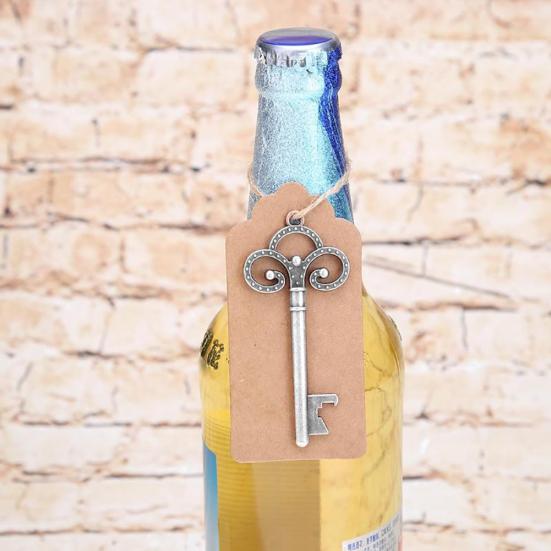 Модный портативный открывалка для бутылок в форме ключа для украшения пива, свадебный инструмент