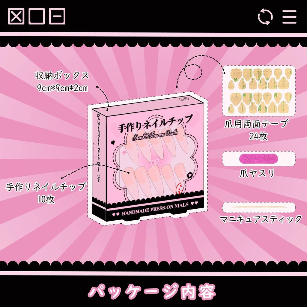 Ногти Ручная работа Ноготь и Розовое и Золотое Сердце Накладные Упаковка из 10 Наконечников Sun&Beam, Средние, Длинные, Овальные, Круглые, Короткие, Блестящие, Популярные, 3D, Стильные, Милые,