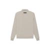 Fear of God Essentials FW22 Лонгслив Поло Дымный Принт Буквами Женское Поло Серое FOG-FW22-107