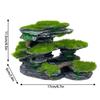 Камень «Горный вид» для аквариума, Камень «Вид» для аквариума, Укрытие для аквариума с мхом, Большие погружные смоляные украшения для аквариума