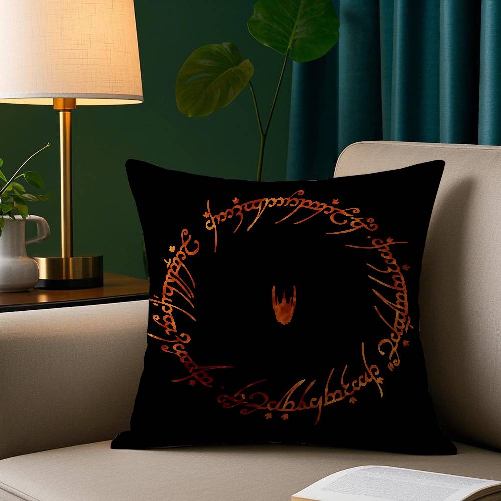 Film LLord of RRings Pillow Case Plush Fabric Soft Pillowcase Double Sided Print Sofa Cushion Cover Throw