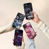 Крутой Черный Матовый Полупрозрачный Чехол-Наклейка Граффити Для iphone 16 ProMax 15 14 13 12 11 X XS PRO Plus