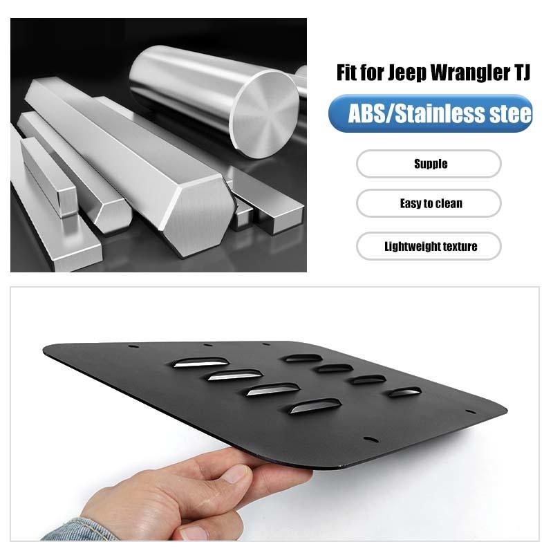 Spare Tire Carrier Filler Plate Tailgate Plug Vent Plate Cover For Jeep Wrangler TJ 1997-2006 Exterior Accessories