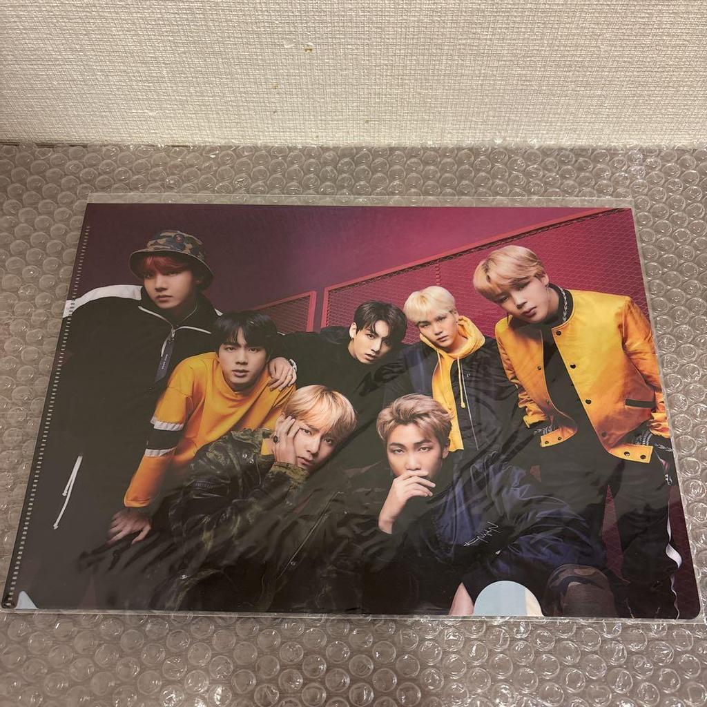 [Б/У] Бонус за официальную покупку BTS (Не продается) Фотография всех участников и прозрачный файл