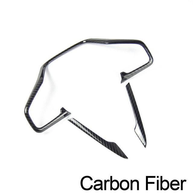 3 шт. наклейки на рамку рулевого колеса автомобиля из углеродного волокна для Honda Civic 10th 2016 2017 2018 аксессуары для интерьера