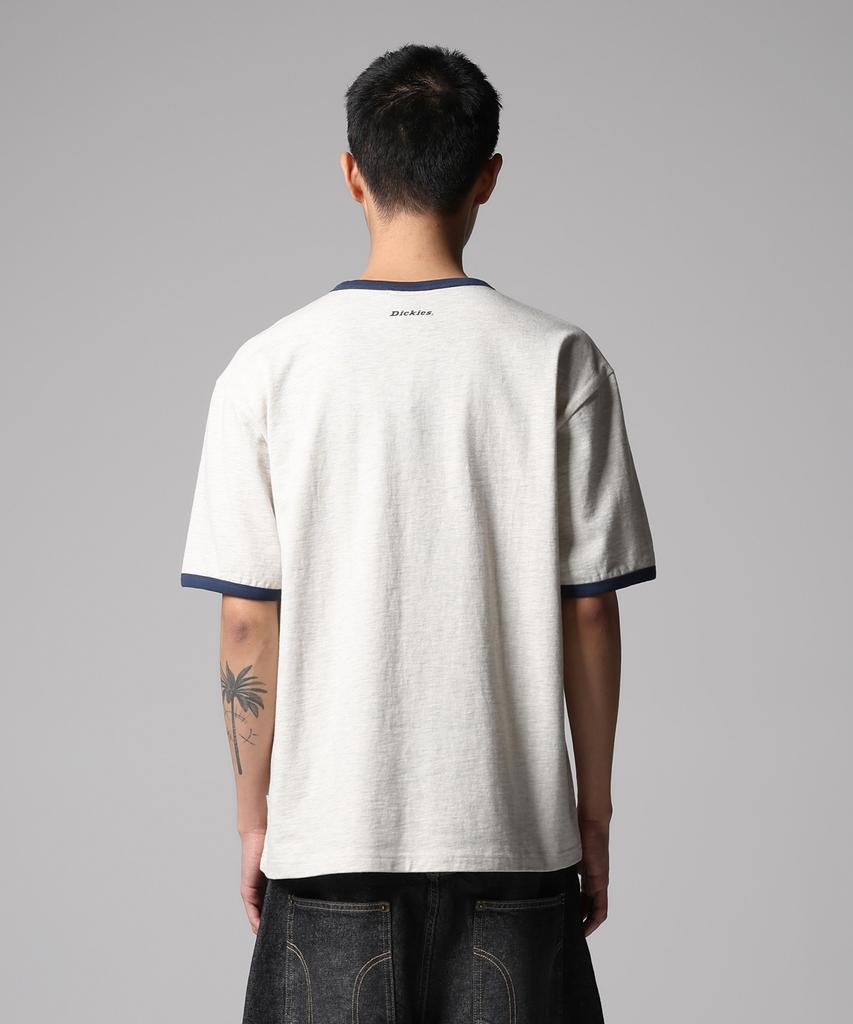 DICKIES Mono Logo Ringer T-Shirt Oatmeal