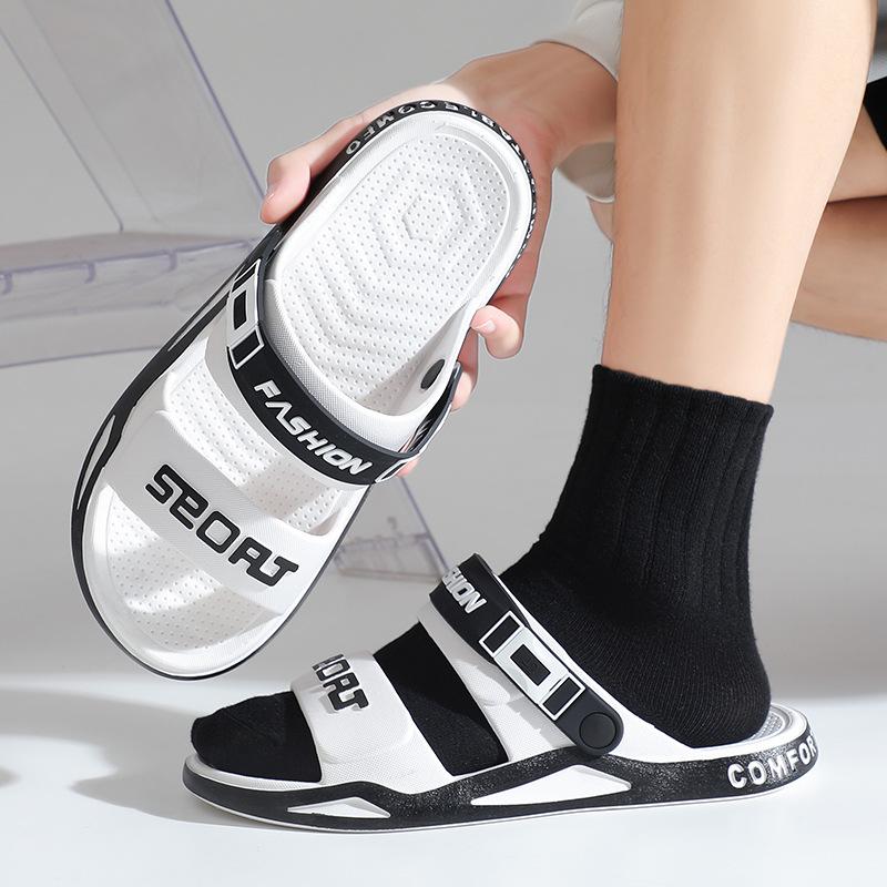 Сандалии мужские 2025 летние повседневные на толстой подошве двойного назначения пляжные классные тапочки мужские спортивные Вьетнамские классные тапочки мужские