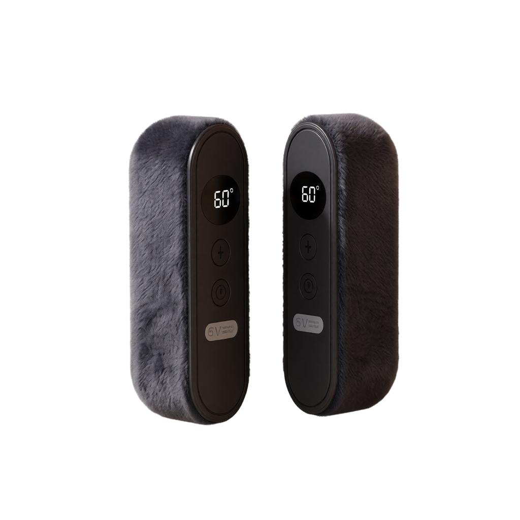 Rechargeable Hand Warmer with Plush Cover and Magnetic Design for Portable Warmth