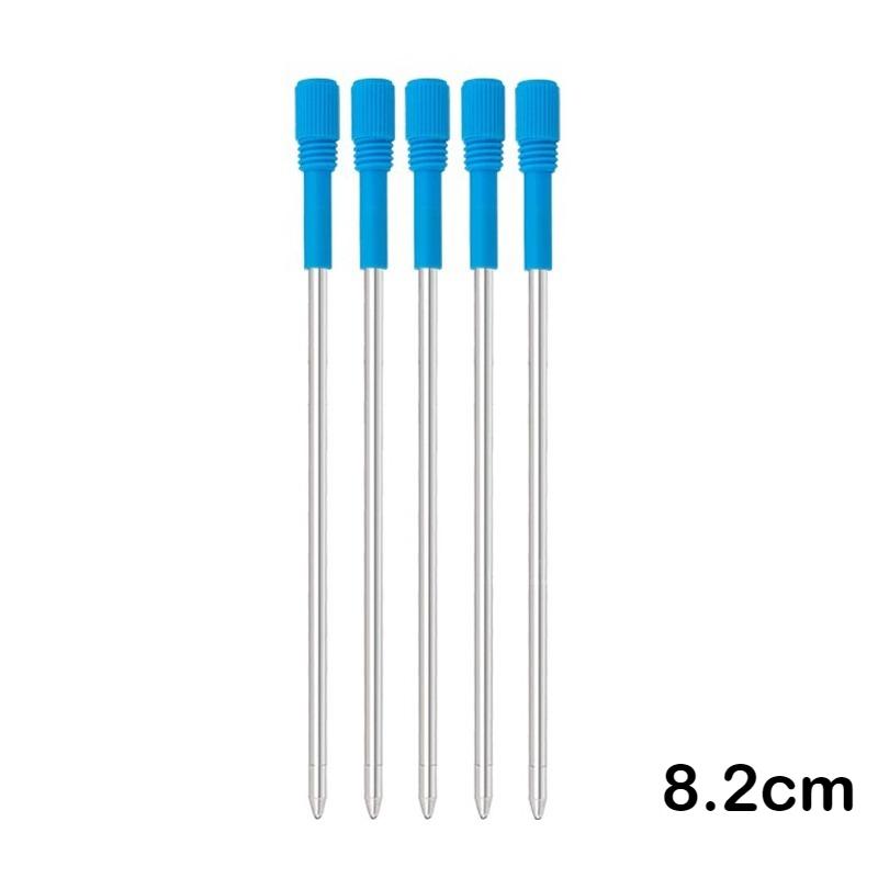 5/10/50 PCS Ballpoint Pen Refills Metal 82mm Pen Refill Black Blue Pen Refills Gifts Office School Supplies Stationery