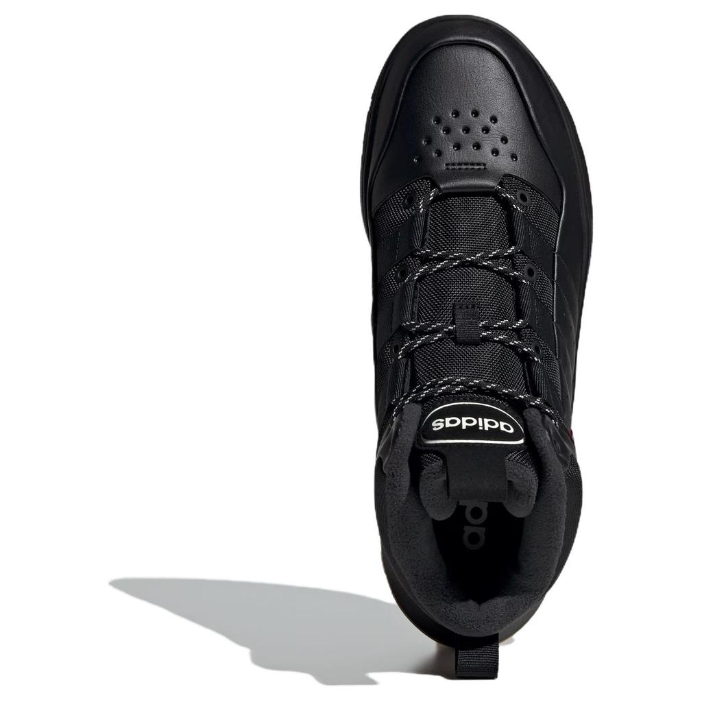 Adidas FUSION STORM Slip Resistant Thermal Mid Top Vintage Basketball Shoes Unisex Black Sneakers JP7714