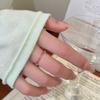 Серебряное кольцо 925 пробы с полукругом камней для женщин, Позолоченное кольцо-дорожка с кубическим цирконием красного рубинового цвета, Изящный подарок на годовщину