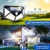 2/4/6PCS Outdoor Solar Lights with 100 LED Motion Sensor Lights 3 Modes Sensor Solar Wall Lights for Garden Patio Garage Decor