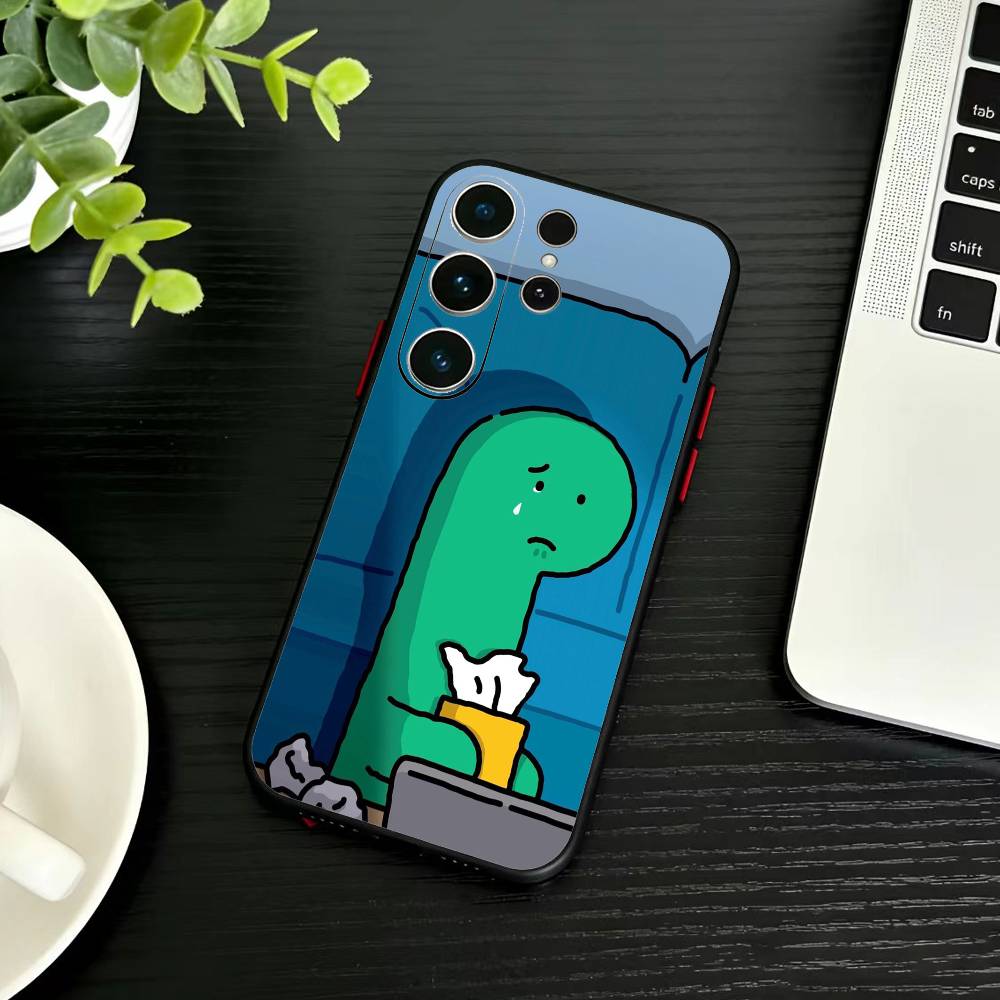 Cute cartoon J-Jurassic Phone Case For Samsung S26,S25,S24,S23,S22,S21,S20,Plus,Fe,Lite,Others Black Cover