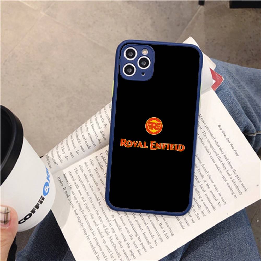 R-ROYALS E-ENFIELDS Логотип Для IPhone 16 13 15 11 12 14 Pro Max 15 16 Plus X XS MAX Матовый Чехол для Телефона