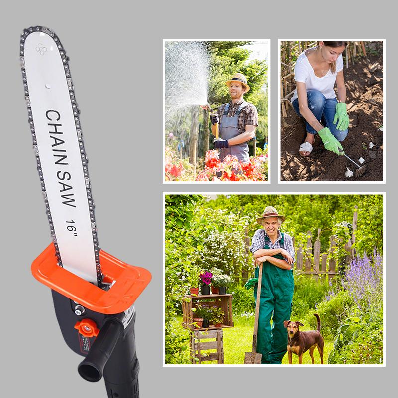 Беспроводная высокомощная литиевая аккумуляторная цепная пила Бесщеточная 12/16 дюймовая цепная пила Высокомощный литий-ионный набор цепной пилы без аккумулятора