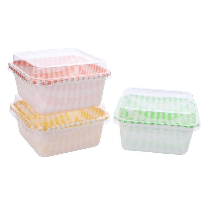 10 шт. пластиковый стаканчик для десерта с муссом для торта, йогуртовый пищевой контейнер с прозрачной крышкой, коробка для упаковки мусса из мелалеуки для торта