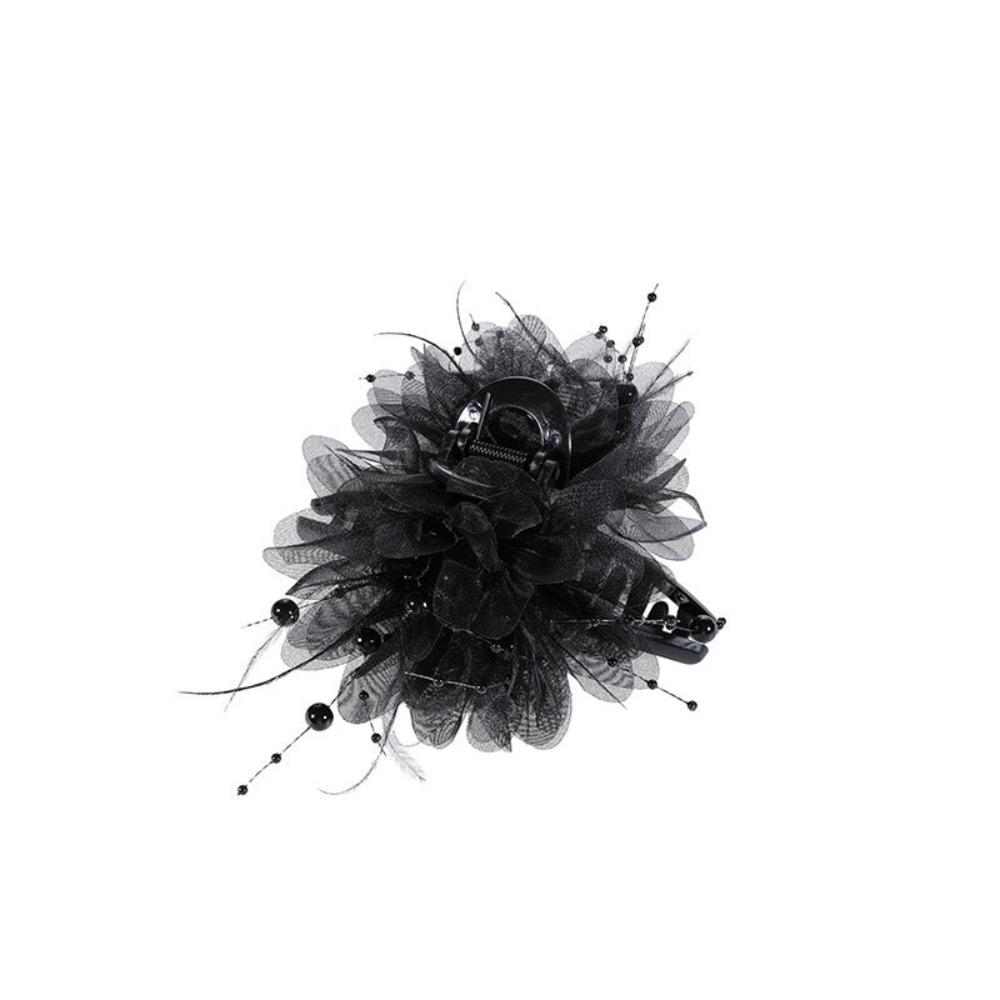 Пластиковая заколка-краб с кисточкой, модные аксессуары для волос, заколки-банты, для девочки