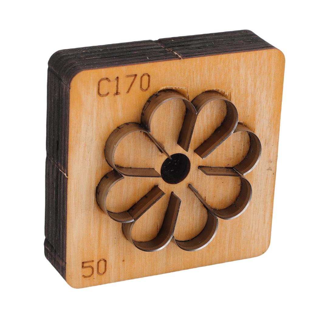 Кожаный вырубной штамп в форме цветка, металлический, для кожевенного ремесла, резак для бумаги, художественный, пробивной штамп, инструмент для рукоделия