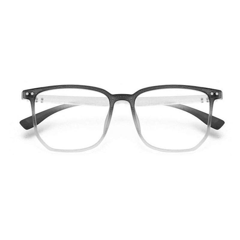 Big face square frame matte women's color-changing myopia glasses men's thin ultra-light anti-blue glasses retro glasses