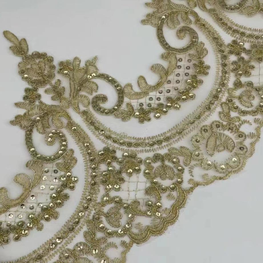 Bridal Headgear Diy Material Wedding Dress Headgear Decorative Flower Width 24 Cm This White Lace Lace Accessories