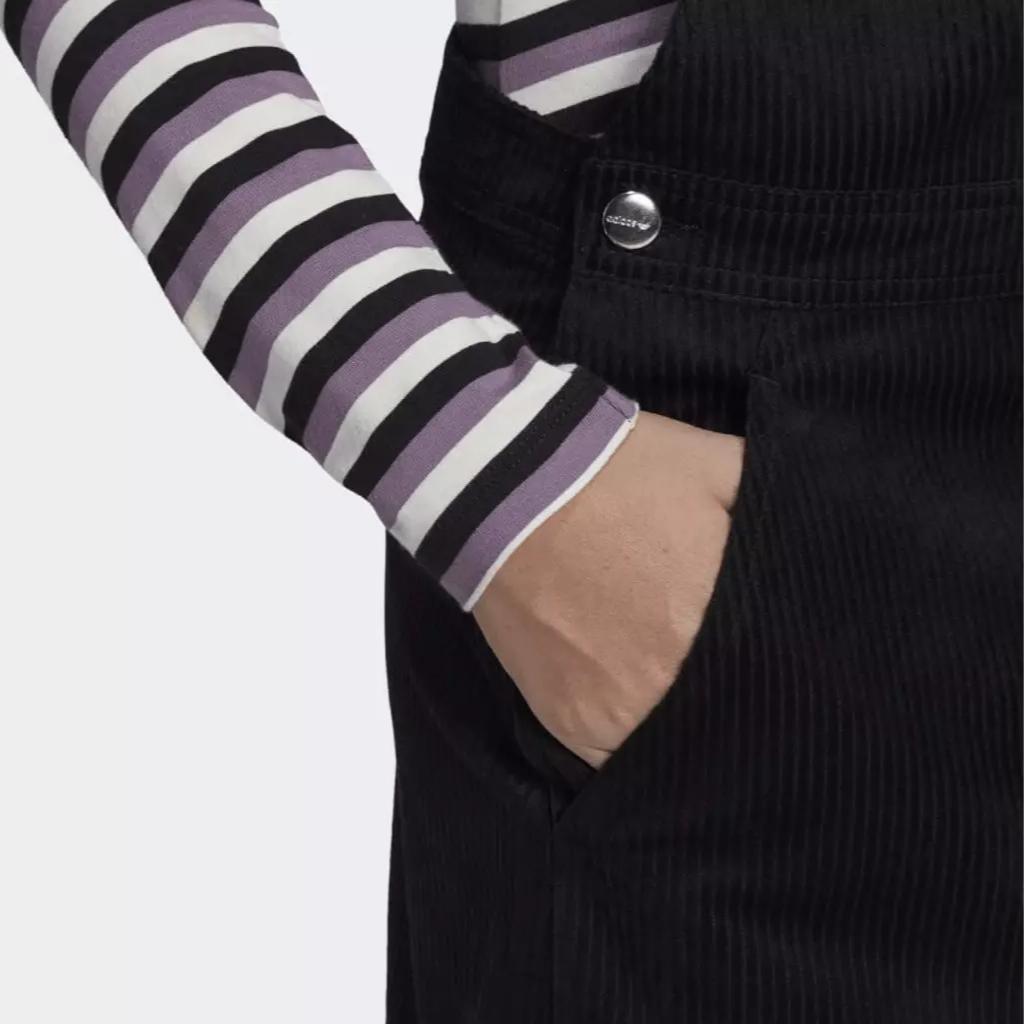 Adidas Оригинальное повседневное платье без рукавов с принтом логотипа-трилистника, свободные бретели, женские платья, черное GU2995