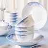 Corelle White Jade Orchid Shadow 24-Piece Dinnerware Set