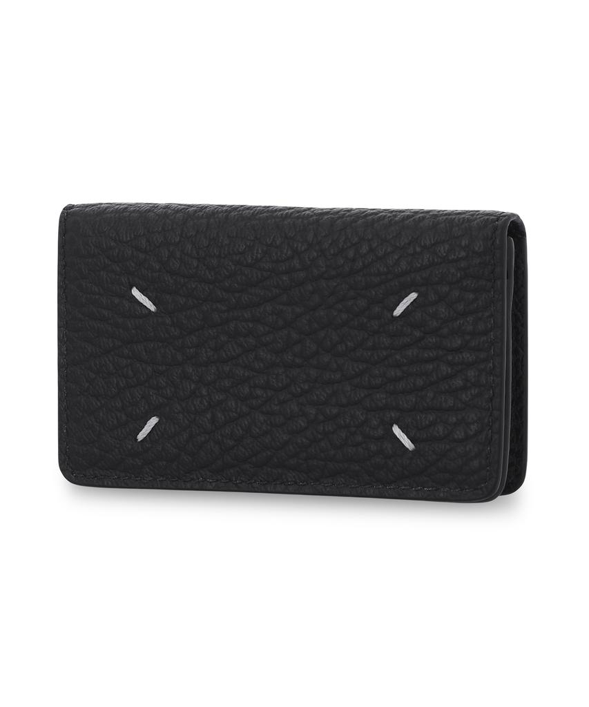 Maison Margiela 4-Stitch Grainy Leather Business Card Holder - Black / Sa3Vx0008P4455T8013.