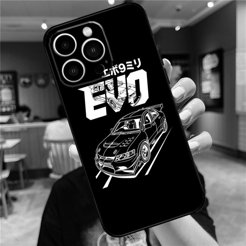 Чехол для телефона JDM Car Evo для iPhone 15 13 12 11 14 Pro Max Mini X XR XS Max SE 2020 2022 7 8 15 Plus