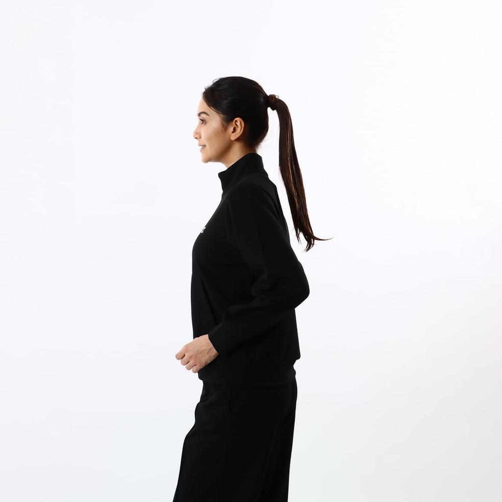 Куртка Быстросохнущая с Логотипом Script на Молнии Спортивная Черная L [Champion] Женская CW-YSE01