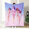 K-Pop Witch Hunters Flannel Blanket Digital Printing Multifunctional Blanket Bedroom Sofa Blanket