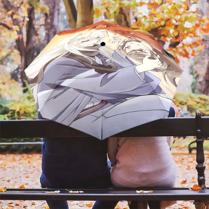 1 шт. Автоматический складной зонт - Узор Kamisama Kiss Портативный складной дизайн с 8 спицами Рождественские и Новогодние подарки